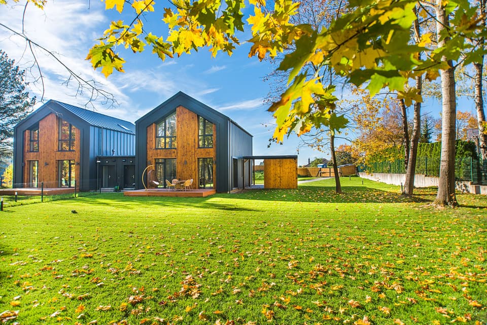 Two new timber-clad homes