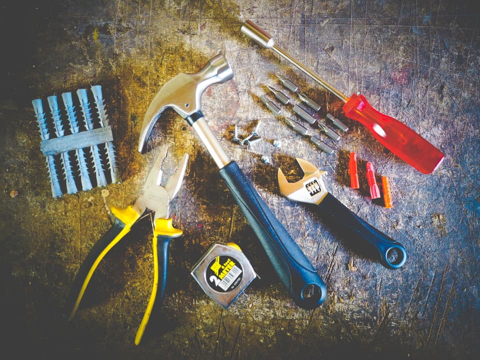 Tools laid out for the job